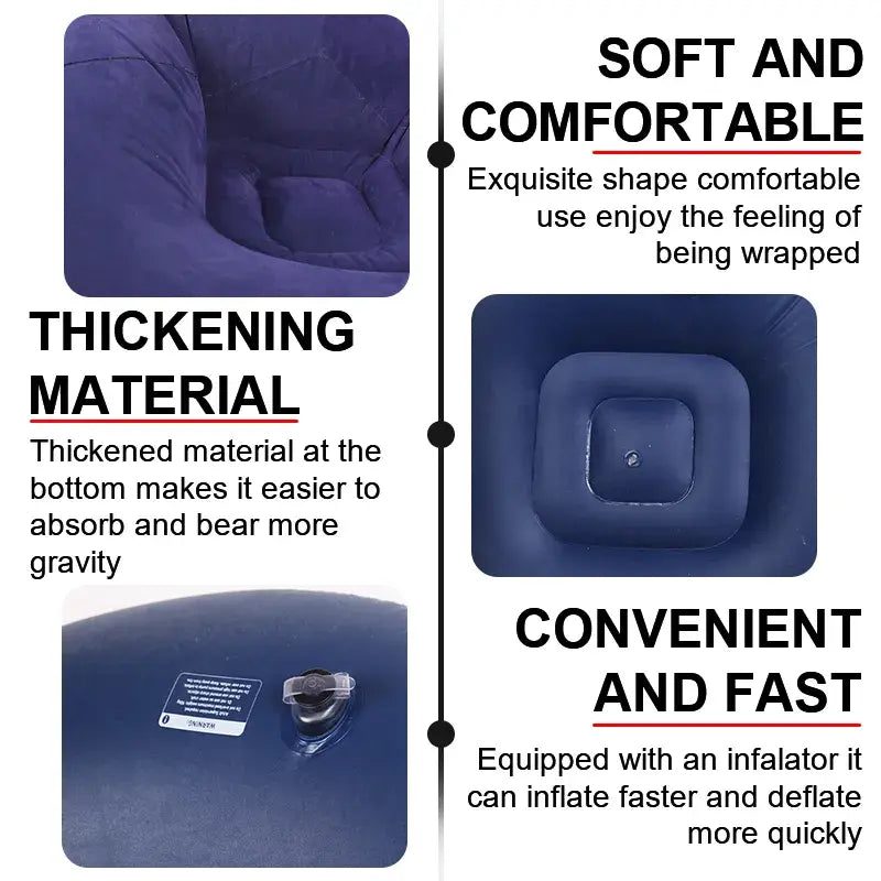 Silla Sofá Hinchable Grande y Cómoda