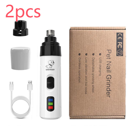 Pet Automatic Nail Piercing Device 3-speed LED Electric